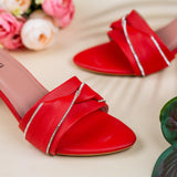 Freeda Red block Heel for women