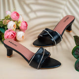 Freeda Black block Heel for women