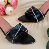 Freeda Black block Heel for women