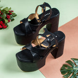 Alexandra Black 5.5 Inch Platform high  heel for women