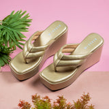 Medusa Golden Oversoft Wedge heel for women