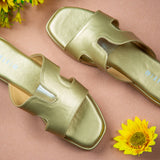 Pristine Golden Oversoft Flatform heel for women