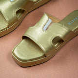 Pristine Golden Oversoft Flatform heel for women