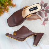 Stacy Chocolate Brown Platform high heel for women