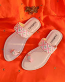 Pandora Pink Flat Sandal for women