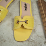 Emory yellow Flat Sandal for women