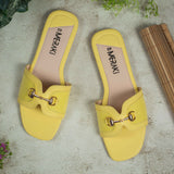 Emory yellow Flat Sandal for women