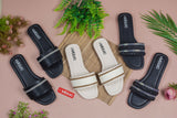 Capri Cream Flat Sandal for women