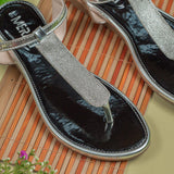 Sappho Silver Flat Sandal for women